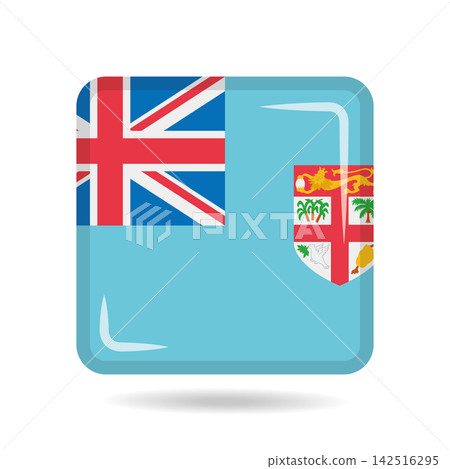 Square shape icon of the national flag of Fiji Vector illustration Square shape icon of the national flag of Fiji Vector illustration 142516295