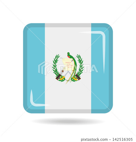 Square shape icon of the national flag of Guatemala Vector illustration Square shape icon of the national flag of Guatemala Vector illustration 142516305