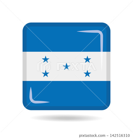 Square shape icon of the national flag of Honduras Vector illustration Square shape icon of the national flag of Honduras Vector illustration 142516310
