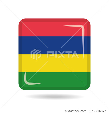 Square shape icon of the national flag of Mauritius Vector illustration Square shape icon of the national flag of Mauritius Vector illustration 142516374