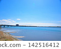 靜岡縣：濱松市中央區村久町附近的濱名湖風景 142516412