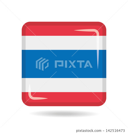 Square shape icon of the national flag of Thailand Vector illustration Square shape icon of the national flag of Thailand Vector illustration 142516473