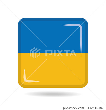 Square shape icon of the national flag of Ukraine Vector illustration Square shape icon of the national flag of Ukraine Vector illustration 142516482