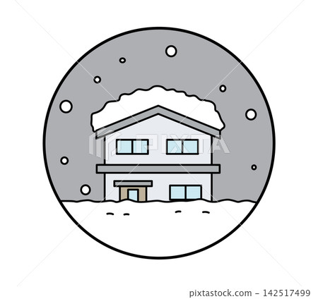 大雪的圖像插圖圖標 大雪的圖像插圖圖標 142517499