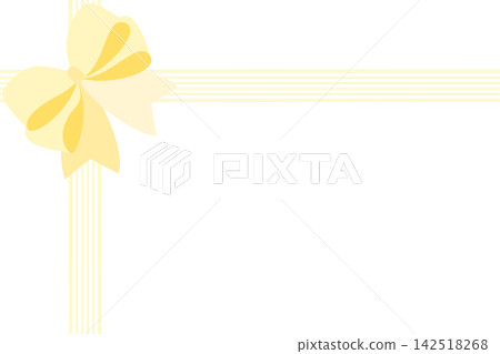 Gift frame with bow tie design, yellow. Gift frame with bow tie design, yellow. 142518268