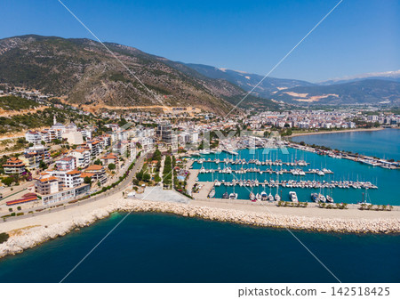 Aerial view of the resort town of Finike 142518425