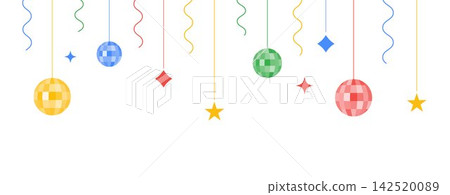 Hanging disco ball with sparkling stars, Sparkling disco ball Hanging disco ball with sparkling stars, Sparkling disco ball 142520089