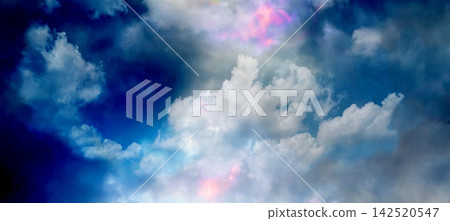 A spiritual background image of clouds leading to heaven and pouring sunlight. A spiritual background image of clouds leading to heaven and pouring sunlight. 142520547