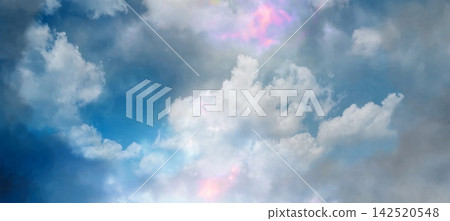 A spiritual background image of clouds leading to heaven and pouring sunlight. A spiritual background image of clouds leading to heaven and pouring sunlight. 142520548