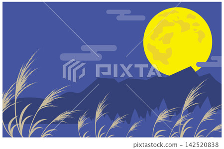 Mid-Autumn Festival themed background illustration material 142520838
