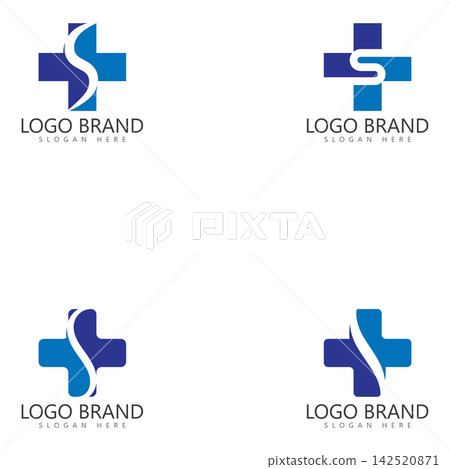 s initial letter cross medical logo vector template s initial letter cross medical logo vector template 142520871