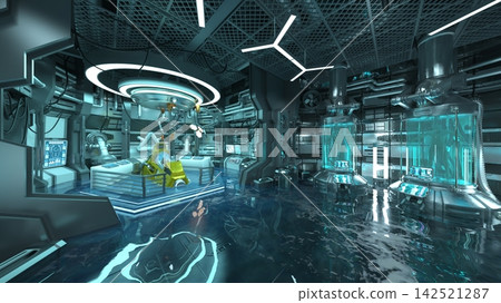 Scenery inside the spacecraft Scenery inside the spacecraft 142521287