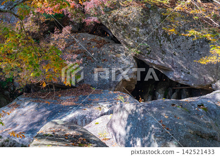 【秋景】松泉峽及其步道的秋景【山梨縣】 【秋景】松泉峽及其步道的秋景【山梨縣】 142521433