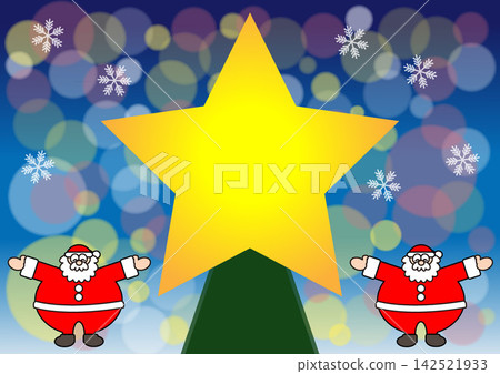 Illustration of santa and christmas tree Illustration of santa and christmas tree 142521933