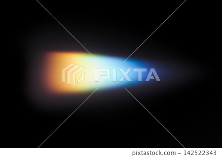 Light beam projecting vibrant spectrum of colors in dark environment Light beam projecting vibrant spectrum of colors in dark environment 142522343