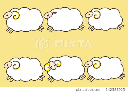 可愛的綿羊插圖 可愛的綿羊插圖 142523025