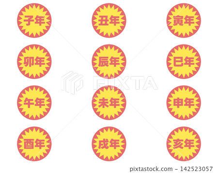 Zodiac sticker set Zodiac sticker set 142523057