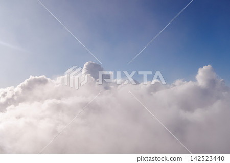 Above clouds view from volcano in Hawaii Above clouds view from volcano in Hawaii 142523440
