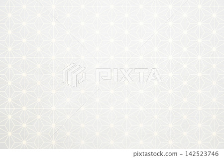 Hemp leaf pattern washi paper texture - Japanese modern background material 142523746