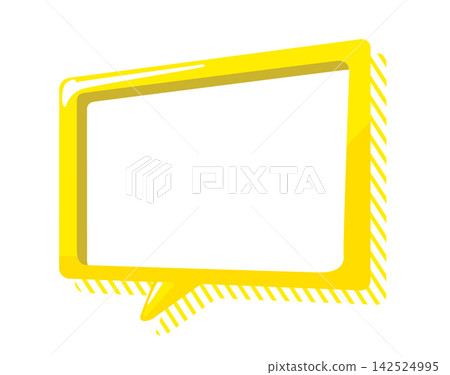 Yellow speech bubble 03 Yellow speech bubble 03 142524995