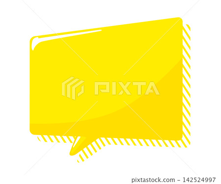 Yellow speech bubble 02 Yellow speech bubble 02 142524997