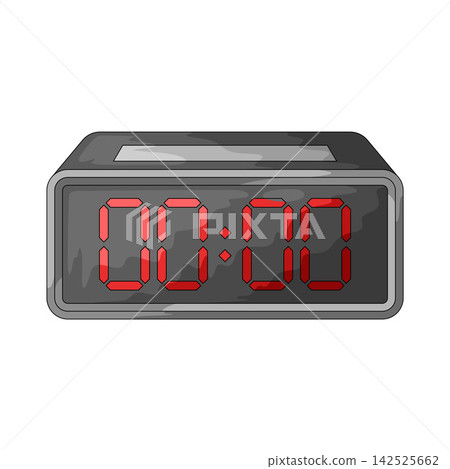 Illustration of Digital Alarm Clock 142525662