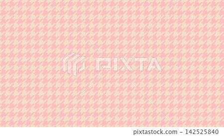 Pink and beige houndstooth pattern - Retro pop cute texture background material - 16:9 Pink and beige houndstooth pattern - Retro pop cute texture background material - 16:9 142525840