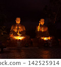 Two Sitting Buddha Statues at Chua Da Bao Pagoda in Nha Trang, Vietnam 142525914
