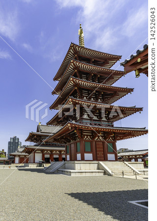 大阪府大阪市天王寺四天王寺五重塔正殿講堂 142526043
