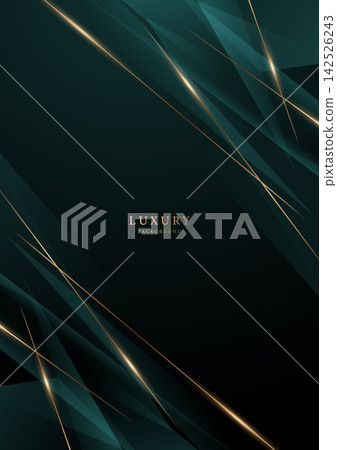 green abstract background design with elegant golden elements vector illustration green abstract background design with elegant golden elements vector illustration 142526243