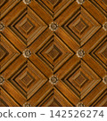 Antique European carved wood panel seamless texture for castle interiors, luxury wallpaper, flooring, furniture, textiles and decorative design 142526274