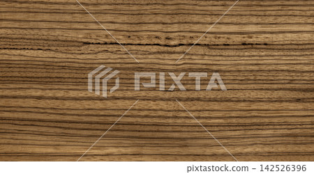 Zebrano wood plank  striped texture 142526396