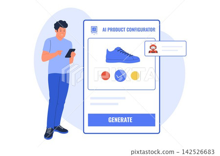 Vector of AI Product Configurator Footwear Custom Isolated Illustration Vector of AI Product Configurator Footwear Custom Isolated Illustration 142526683
