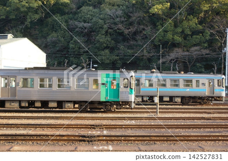 清晨的德島站列車車輛段(KiHa 1500系列和KiHa 1000系列) 清晨的德島站列車車輛段(KiHa 1500系列和KiHa 1000系列) 142527831