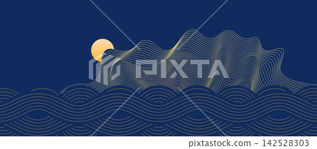 geometry abstract sea island sun background geometry abstract sea island sun background 142528303