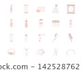 美容保養品圖標集 142528762