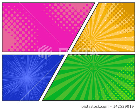 American comic-style panel layout background American comic-style panel layout background 142529019