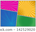 American comic-style panel layout background 142529020