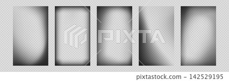 Black vignette borders with shadow frame effect Black vignette borders with shadow frame effect 142529195