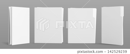 Blank white paper folder set, manila file holder Blank white paper folder set, manila file holder 142529239
