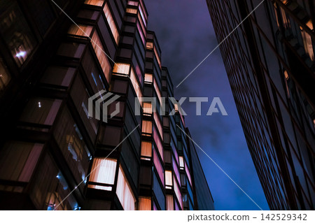 Hong Kong city at night Hong Kong city at night 142529342