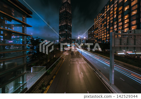 Hong Kong city at night Hong Kong city at night 142529344