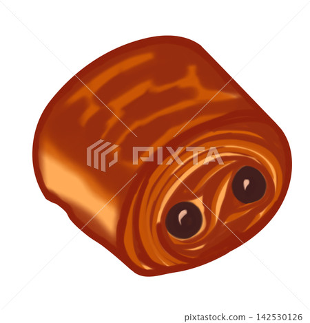 Pain Au Chocolat Pastry On Napkin Vector Illustration Pain Au Chocolat Pastry On Napkin Vector Illustration 142530126