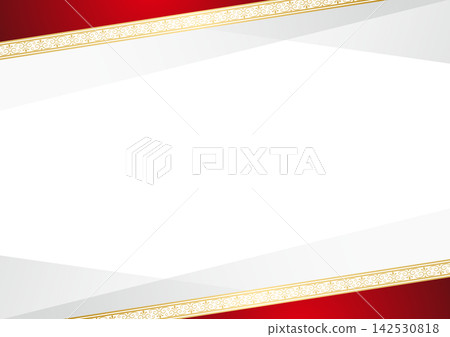 紅色和金色的奢華相框背景 紅色和金色的奢華相框背景 142530818