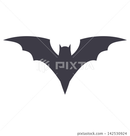 Flat style sticker illustration of a black bat silhouette isolated on transparent background. Spooky flying creature clip art graphic icon element for halloween seasonal design project. Flat style sticker illustration of a black bat silhouette isolated on transparent background. Spooky flying creature clip art graphic icon element for halloween seasonal design project. 142530924