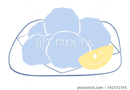 Illustration of salted fried chicken Illustration of salted fried chicken 142531545