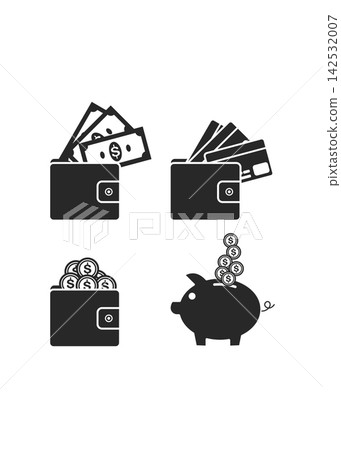 Financial Management and Personal Savings Icons for Banking and Budgeting Design Financial Management and Personal Savings Icons for Banking and Budgeting Design 142532007