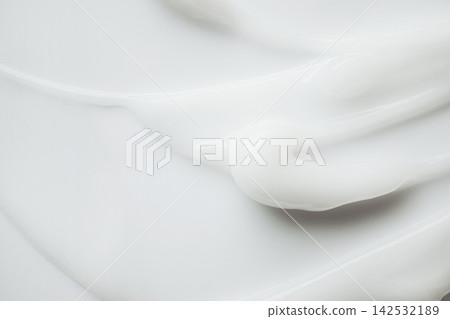 White cosmetic texture creating abstract soft peaks White cosmetic texture creating abstract soft peaks 142532189