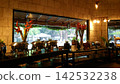 Breakfast area of a resort hotel on Cebu Island, Philippines 142532238