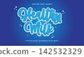 Healthy milk 3d editable text effect chrome style template 142532329